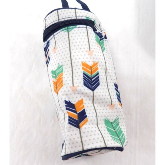 Diaper Travel Bag 5 Piece Matching Set Deep Blue Zipper Compartments NEW - Picture 10 of 11